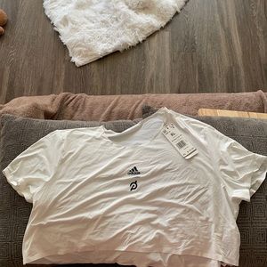 Adidas Peloton Crop Top - White Size XL